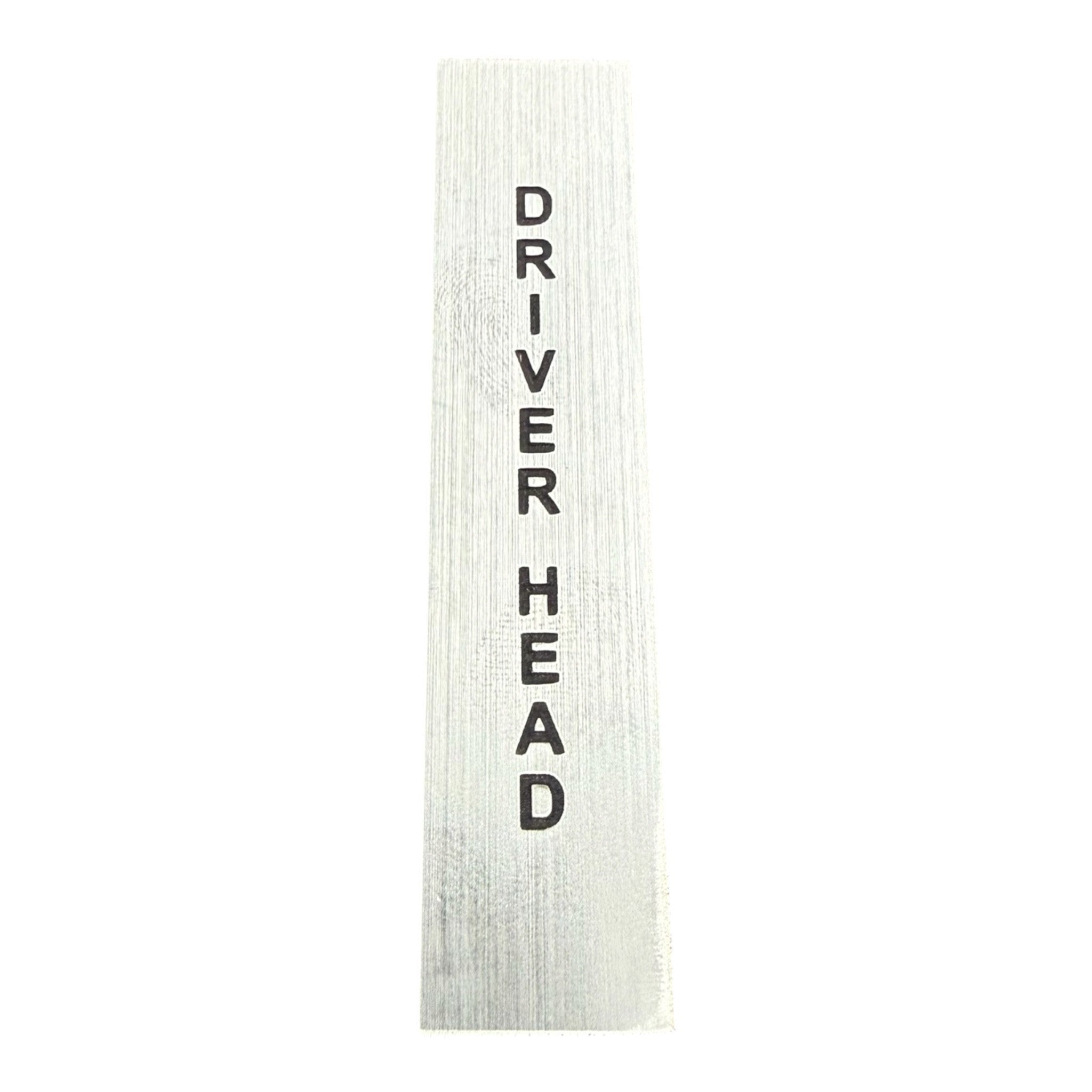 Driver Head Sticker for the Manifold
