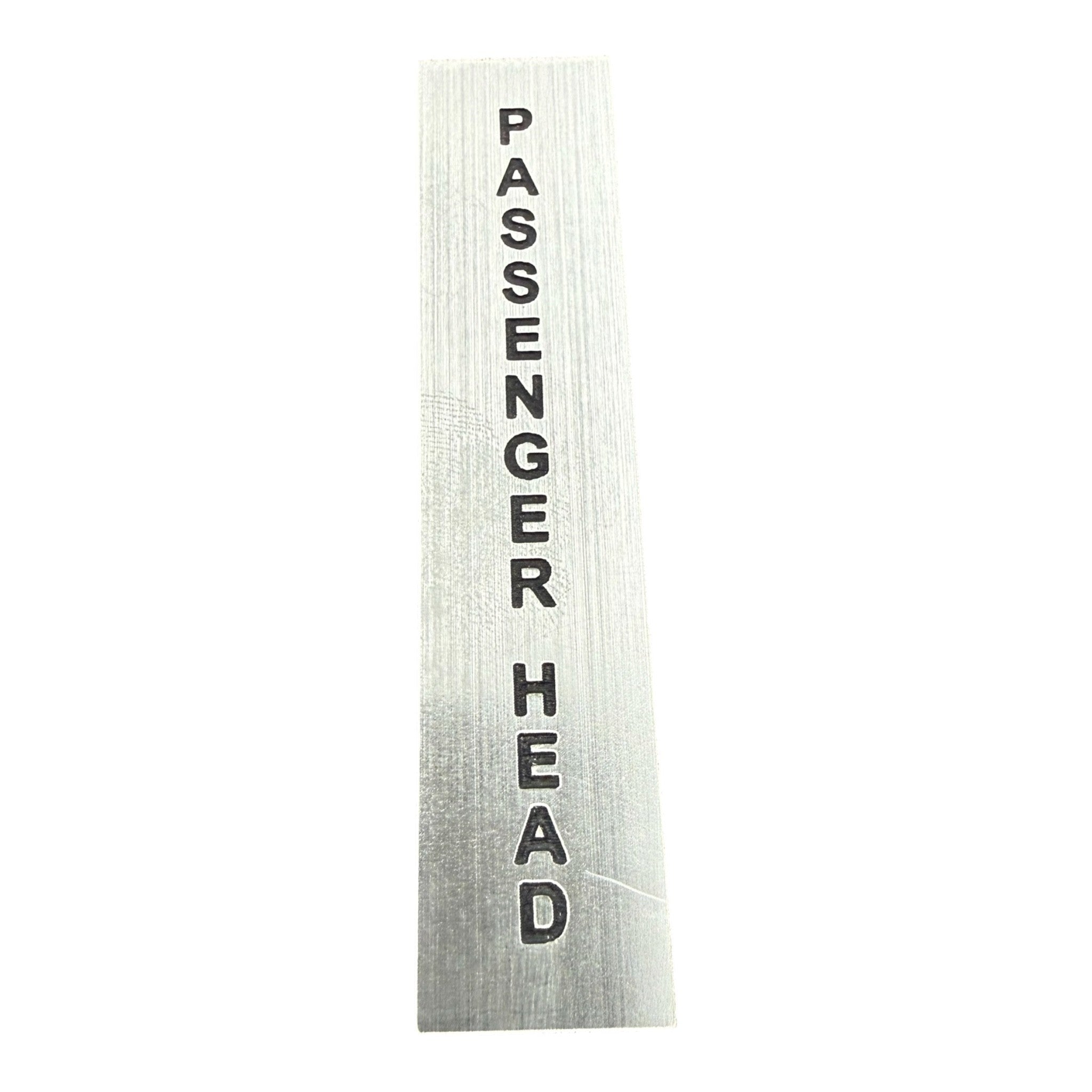 Passenger Head Sticker for the Manifold